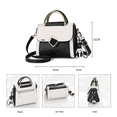 thumbnail image 3 of Bolso De Hombro Para Mujer, Bolso De Gran Capacidad Belug Negro/Blanco, 3 of 5