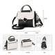 thumbnail image 3 of Bolso De Hombro Para Mujer, Bolso De Gran Capacidad Belug Negro/Blanco, 3 of 5