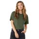 thumbnail image 2 of Bella + Canvas - Crop Top de Jersey para Mujer (Verde Militar), 2 of 2