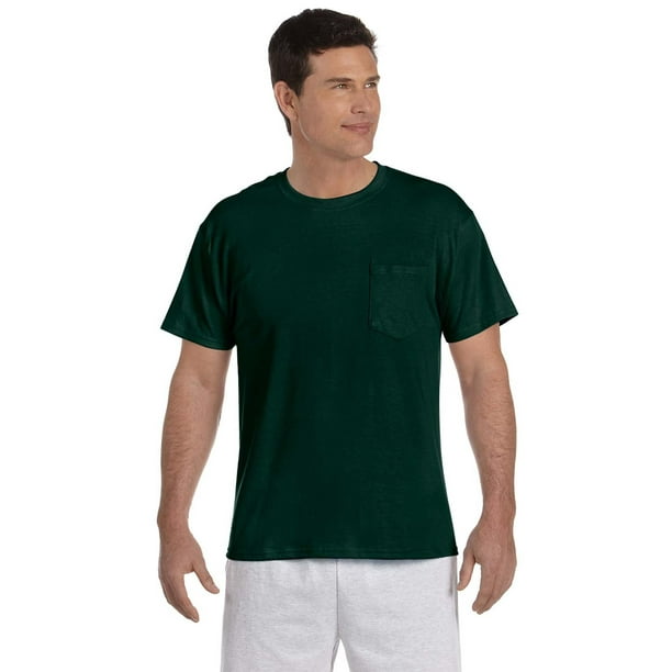 Hanes - Tshirt 5177 50/50 ComfortBlend EcoSmart Pocket Short Sleeve ...