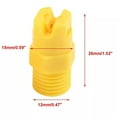 thumbnail image 2 of chengsi 20Pcs Plastic 14 BSPT Male Thread Flat Fan Spray Tip with 80° Spray Angle, 2 of 9