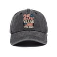 thumbnail image 5 of NIEWTR United States 250 Year Anniversary Cap, Embroidered Stars, Adjustable Retro Baseball Hat(A,A), 5 of 6
