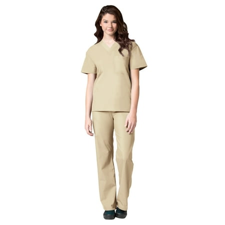 

Maevn Core Unisex V-Neck Scrub Top & Unisex Seamless Scrub Pant Set