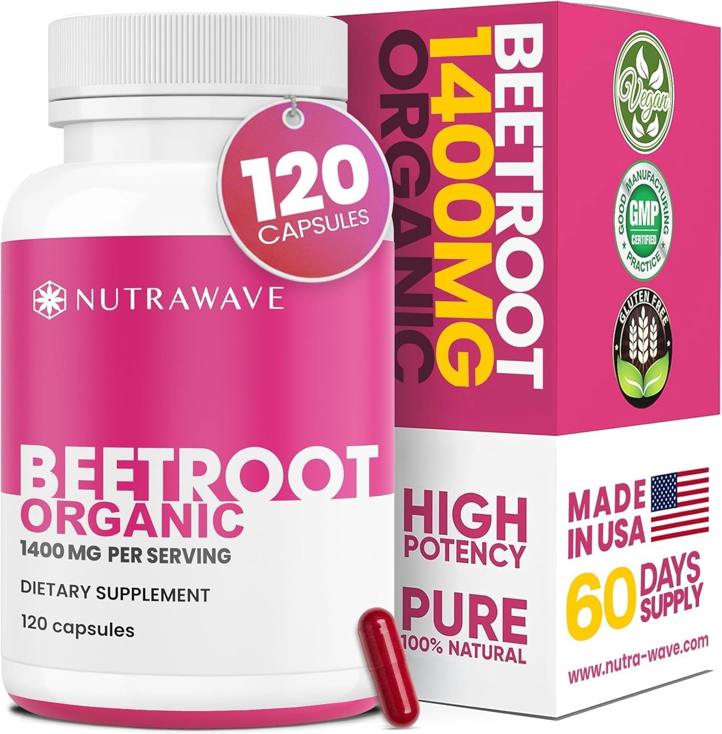 Nutra Wave L-Glutathione 700 mg Capsules, Unflavored, Antioxidant and Detox  Support, Skin and Immune Health, Vegan, Non-GMO, 60 Count - Walmart.com