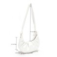thumbnail image 3 of Bolso Para Las Axilas Bolso de moda para mujer, de media luna, de compras Hobos de cuero PU, plisado en la nube para niñas, 3 of 8