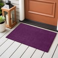 thumbnail image 4 of Rectangle Rug 2x3Ft Retro Dark Purple Linen Bottom Soft Indoor Throw Rugs Carpets for Living Dining Bedroom Kids Room Non-Slip Playroom Crawl Rug Floor Mats Farmhouse Flax Texture, 4 of 9