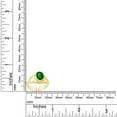 thumbnail image 4 of AFFY Celtic Lady's Simulated Emerald Ring In 14K Yellow Gold Plated 925 Sterling Silver Jewelry for Ladies, Ring Size 12, 4 of 4