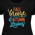 thumbnail image 4 of Inktastic Thanksgiving Fall Breeze and Autumn Leaves Women's Plus Size T-Shirt, 4 of 5