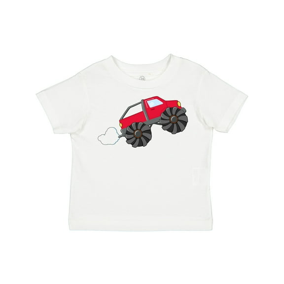Inktastic Red Monster Truck Action Boys or Girls Toddler T-Shirt