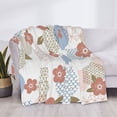 thumbnail image 6 of YFYANG Lightweight Warm Flannel Blanket, Geometric Floral Patterns Throw Blanket for Bed, Sofa, Travel, Camping, 80"x60", 6 of 7