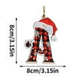 thumbnail image 2 of Personalized Letters Name Ornaments for Christmas Tree 2025, Family Christmas Ornaments Custom Christmas Ornament with Initials Xmas Hanging Gifts for Family Friends, 2 of 6