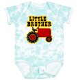 thumbnail image 3 of Inktastic Red Tractor Little Brother Boys Baby Bodysuit, 3 of 5