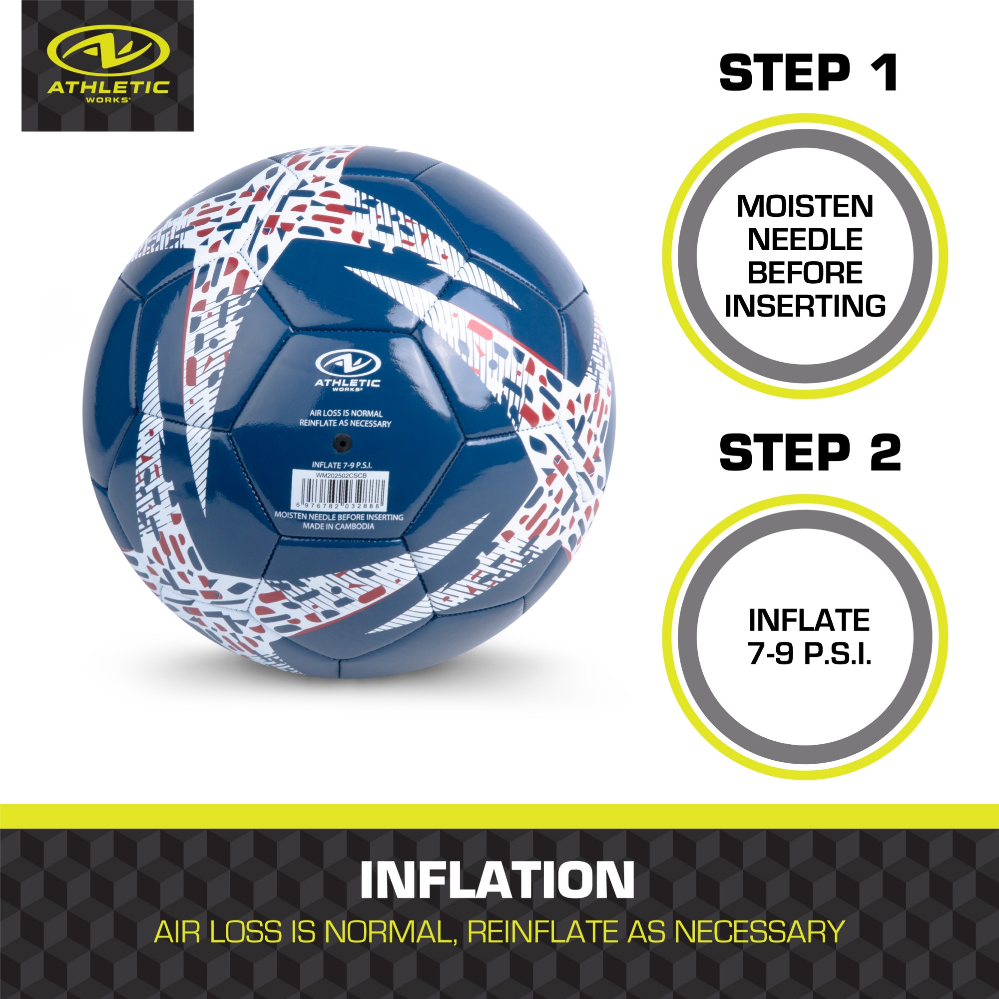 Athletic Works Americana Size 5 Soccer Ball photo 5