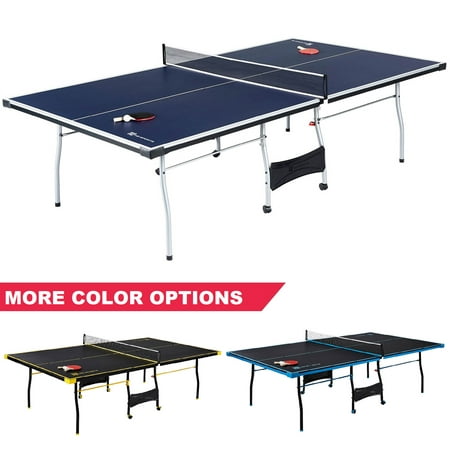 MD Sports Official Size Table Tennis Table with Paddle and Balls, (Best Stiga Ping Pong Paddle)