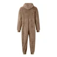 thumbnail image 3 of Winter Warm Teddy Fleece Pajamas for Men Plush Zipper Onesie Fluffy Hooded Sleepwear One Piece Sleep Lounge Pajama Jumpsuits, 3 of 6