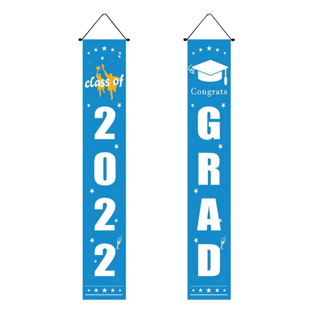 Banner de Graduación Ganfancp 2022 Decoraciones de Graduación Cortinas de Fiesta 1X Pareado