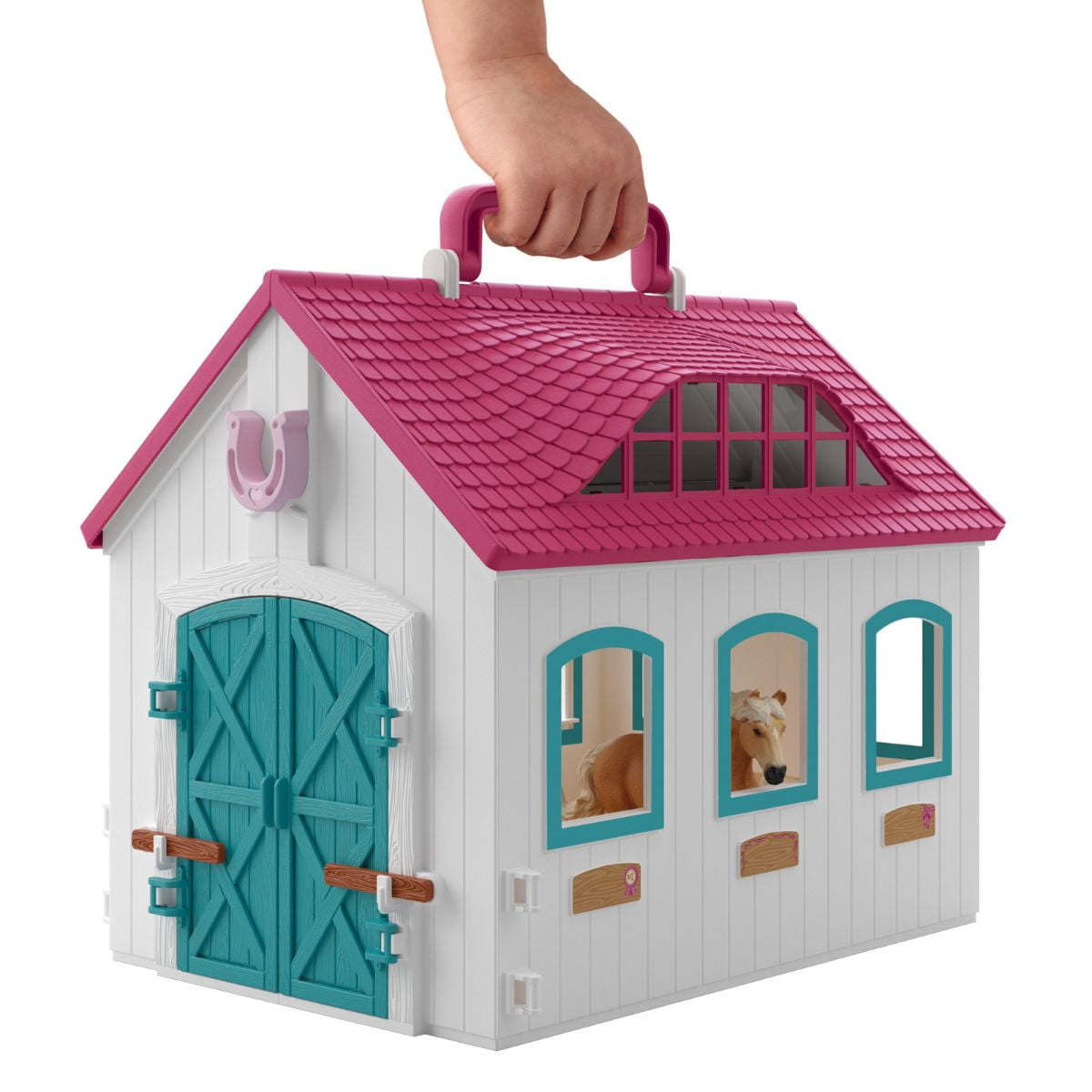 Schleich Horse Club - 60PC Little Horseshoe Open Stable Playset