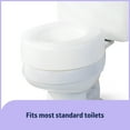 thumbnail image 5 of Medline Toilet Seat Riser for Seniors, Fits Most Toilets, 400 lb Weight Capacity, White, 5 of 5