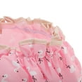 thumbnail image 4 of Unique Bargains 1 Pc Reusable Birds Pattern Shower Cap for Shower Pink Polyester Cotton PEVA, 4 of 7