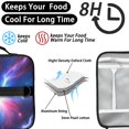 thumbnail image 4 of Colorful Starry Sky and Universe Insulated Lunch Bag with Shoulder Strap and Bottle Holder,Bento School Lunch Bag Box,11x9.5x3.5 Inches, 4 of 5