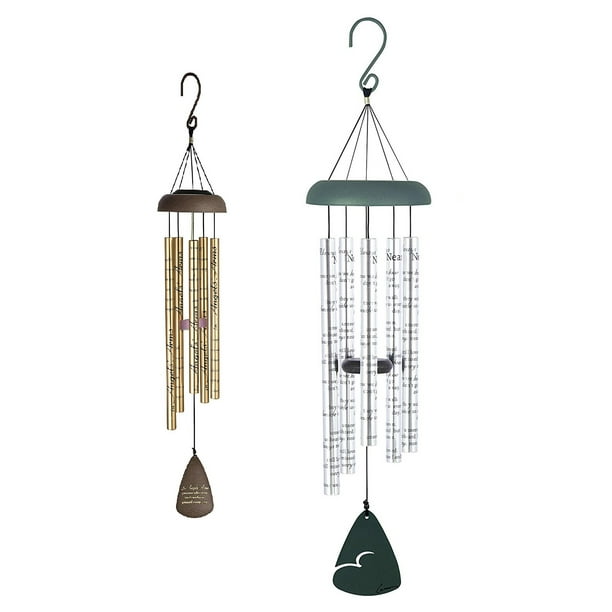 Carson Home Accents Memorial Wind Chime & Angle's Arms Outdoor