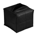 thumbnail image 3 of GROWTH TANK Unstuffed Ottoman Pouf Cover Decoration Large Capacity Footstool for Bedroom Black, 3 of 9
