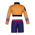 thumbnail image 6 of Zydvens Halloween Anime Cosplay Costume - Orange Purple Sleeveless Top Crop Jacket and Shorts 3-Piece Set - Concert Tour Stage Performance Outfit & Halloween Cosplay Dress Up, 6 of 7