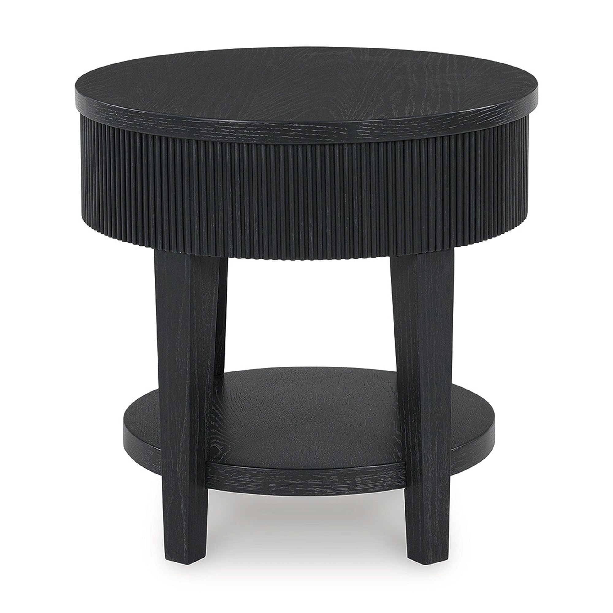 Signature Design by Ashley 1 Drawer Marstream End Table, Black