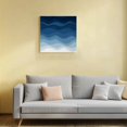 thumbnail image 4 of Canvas Print Wall Art Oil Paintings Abstract Marine Blue Gradient Art Picture Prints Artwork for Living Room Kitchen Bathroom Bedroom,Stretched and Framed Ready to Hang,Ocean Spray Wave Stripe, 4 of 9