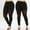 Black, variant on Babysbule Women's Pants Women Plus Size Beading Ripped Plaid Panel Elastic Waist Casual Leggings Pants