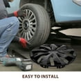 thumbnail image 3 of Beaupretty Elegant Black PP Wheel Hub Cap, Universal Fit, Stylish Design, Tool-Free Install, 3 of 8