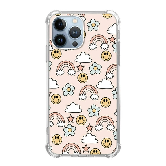 Cute smile Case Compatible with iPhone 13 pro,Unique Art Design TPU Shock-proof Full Cover