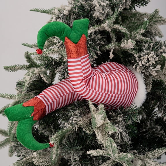 Gqtwoy Christmas Decoration Santa Legs, Holiday Decor, Festive Atmosphere, Multi-functional Tree Decoration, Reusable Fabric Legs, Indoor Outdoor Decoration