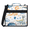 Blue, variant on Jiaoprinted Butterfly Zipper 3 D-Ring Binder Bag with Shoulder Strap, Lavender Waterproof Expanding Binder, Multi-Pocket Portfolio Organizer Case