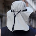 thumbnail image 6 of Adjustable Breathable Wide Brim Neck Cover Anti UV Protection Cap Summer Sun Hat, 6 of 8