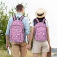 thumbnail image 5 of Yiaed Skull Blue Flower Print Backpack, Premium Laptop Backpack, Travel Backpack for Women, Lightweight Backpacks, Comfortable Back Pack-Small, 5 of 5