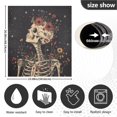 thumbnail image 5 of Yayeee Magnetic Dishwasher Cover for The Front Decoration Home Kitchen Machine Sticker Protector, Skeleton with Flowers Pattern, 5 of 6