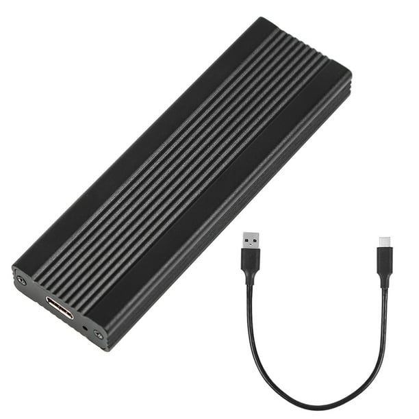 M.2 NVMe/ Dual Protocol Mobile Hard Disk Case USB3.1 Type-C External SSD  Enclosure Aluminum Alloy Shell Black Black Dual protocol 