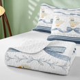 thumbnail image 4 of Erosebridal Duck Twin Quilt Set for Girls, Blue Ribbon Twin Coverlet Set, 2-Piece 1 Bedspread and 1 Pillowcase, 4 of 7