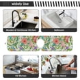 thumbnail image 6 of 2 Pack Faucet Mat Splash Guard for Kitchen Sink,Beautiful Tropical Flora Birds Butterfly 30"x5" Super Absorbent Microfiber Sink Protector Mat, Kitchen Sink Mat Kitchen Sink Accessories, 6 of 7