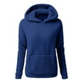 thumbnail image 2 of PFRNLF Womens Fuzzy Sherpa Hoodie Sweatshirts Winter Warm Loose Cozy Long Sleeve Hooded Pullover, 2 of 8