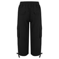 thumbnail image 4 of Women's Lightweight Hiking Pants - Quick-Dry Travel Pants with Pockets Elastic Waist Outdoor Trousers for Trekking & Camping, Black Women Lightweight Hiking Pants Casual Pants with Pockets Travel, 4 of 4
