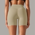 thumbnail image 5 of xfsWaSs Soft Biker Shorts Women's Solid Color Yoga Shorts High Waisted Workout Biker Shorts for Women Stretchy Athletic Shorts Breathable, 5 of 8