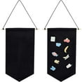 thumbnail image 2 of 2 Pcs Hangable Enamel Pin Wall Canvas Banner 24x12 Inch Blank Pin Display Banner with Wooden Stick Black Polyester Pennant Wall Display Canvas Banner for Badge Pin Brooch Button, 2 of 7