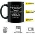 thumbnail image 2 of Funny Black Coffee Mug, Black 11 Ounces Funny Ceramic Coffee Mug, Cubicle Decor or Desk Decorations Accessories Women Gift Home Decorations, Funny Gift for Holidays Birthday, 2 of 5