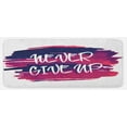 thumbnail image 1 of Fitness Kitchen Mat, Watercolor Blot Brushstrokes with Text Encouraging Approach, Plush Decorative Kitchen Mat with Non Slip Backing, 47" X 19", Fuchsia Indigo White, by Ambesonne, 1 of 1