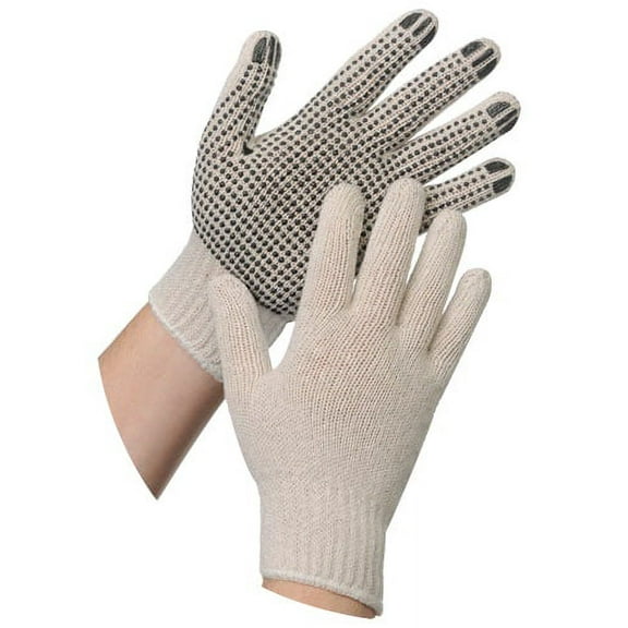 Tradex Ambitex PRO Large Cotton/Polyester String Knit Gloves Natural White, 7 ga | 300/Case