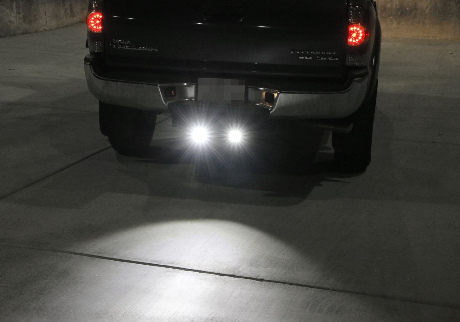 iJDMTOY Tow Hitch LED Pod Light Kit Fit for Many Truck SUV Trailer RV etc Off-Road or Search Light 20W High Power CREE LED Pod Lamps & Tow Hitch Mount Bracket Includes Use As Reverse 2 