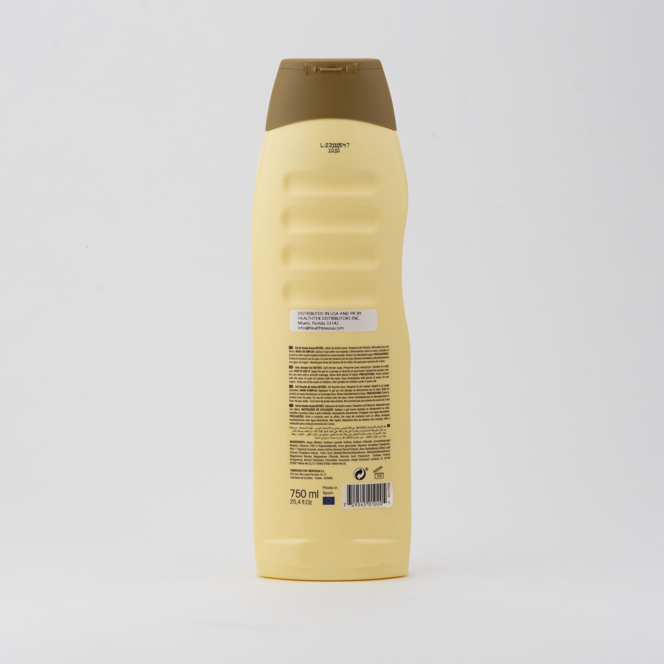 Betres Oatmeal Body Wash, Aloe And Glycerin, 25.4 fl. Oz.