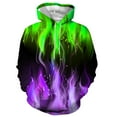 thumbnail image 2 of YOIAVAIOY Oversized Hoodie for Men Long Sleeve Drawstring Pullover Hoodie Sweatshirts Fall Winter Hooded Sweatshirt with Pockets Purple XL, 2 of 4